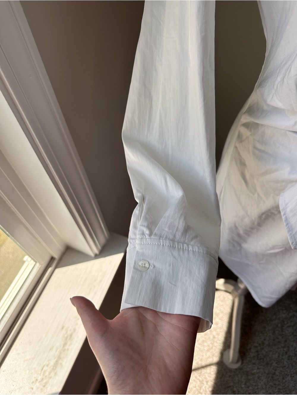 Zara White Stretch Poplin Shirt Dress Large Mini MultiWay Tie Bachelorette Party - Picture 7 of 11